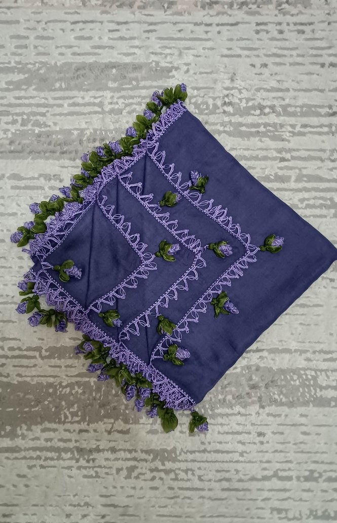 ÇOK ŞIK KURDELE İŞİ OYALI YAZMA - Görsel 2