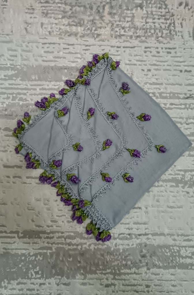 ÇOK ŞIK KURDELE İŞİ TIĞ OYALI YAZMA - Görsel 3