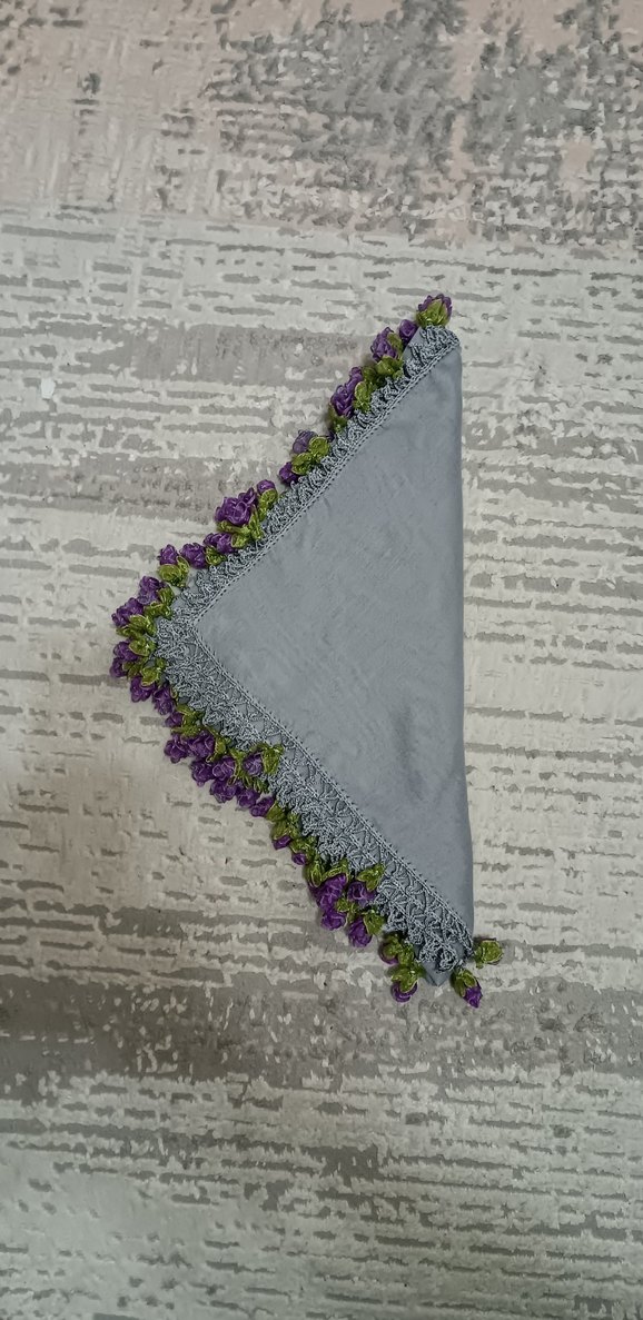 ÇOK ŞIK KURDELE İŞİ TIĞ OYALI YAZMA - Görsel 5