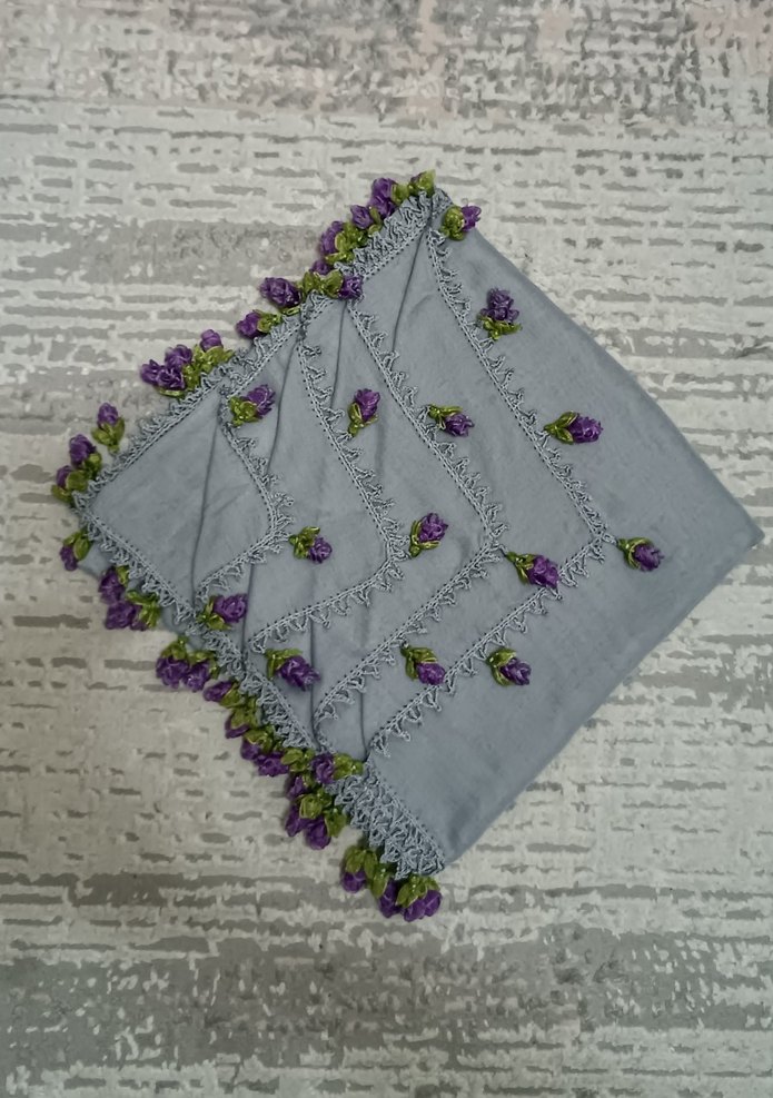 ÇOK ŞIK KURDELE İŞİ TIĞ OYALI YAZMA - Görsel 4