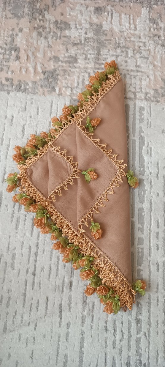 ÇOK ŞIK KURDELE İŞİ TIĞ OYALI YAZMA - Görsel 2