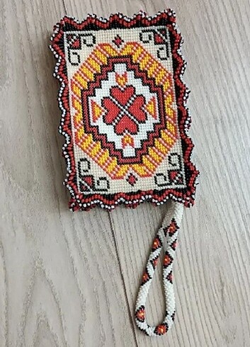 VİNTAGE SIFIR KULLANIM BONCUK İŞİ CÜZDAN