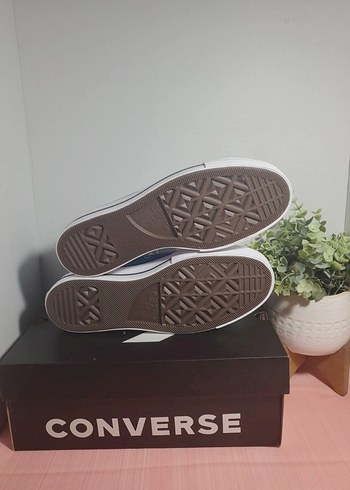 Converse Mavi Denim Platform Topuklu Spor Ayakkabı - Görsel 2