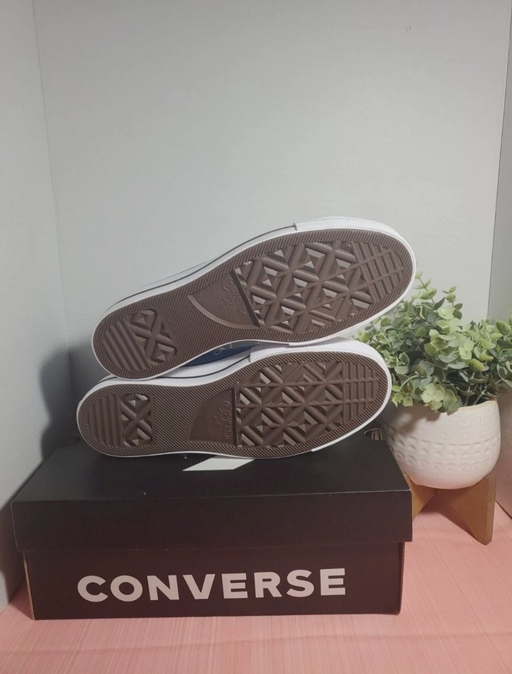 Converse Mavi Denim Platform Topuklu Spor Ayakkabı - Görsel 2