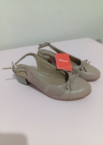 Bej Kadın Dolgu Topuklu Babet - Görsel 2