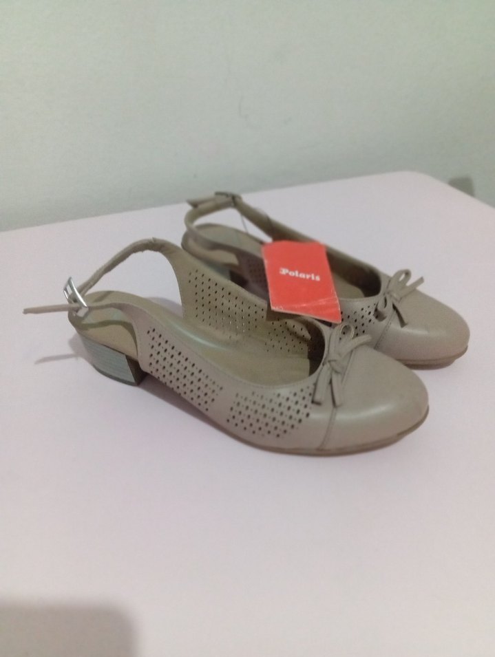 Bej Kadın Dolgu Topuklu Babet - Görsel 2