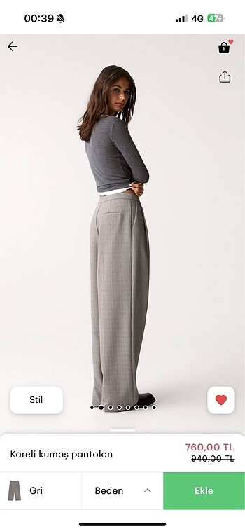 Pull and Bear kumaş pantolon