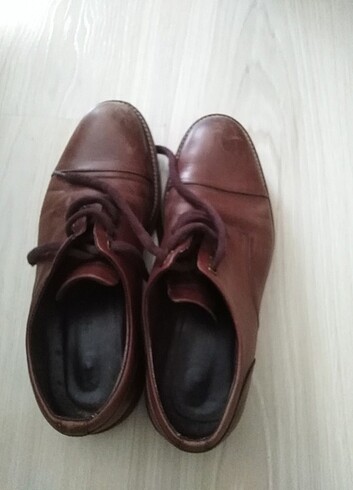41 Beden kahverengi Renk Deri erkek ayakkabısı 