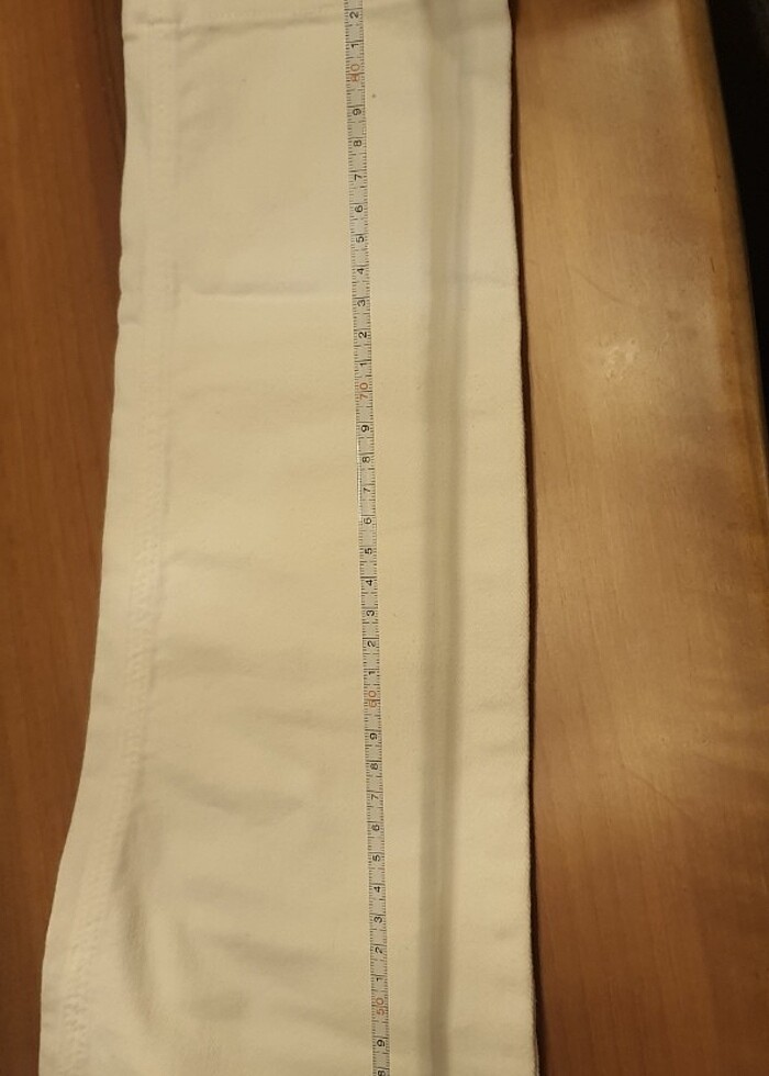 Beyaz Normal Bel Jean M - Görsel 3