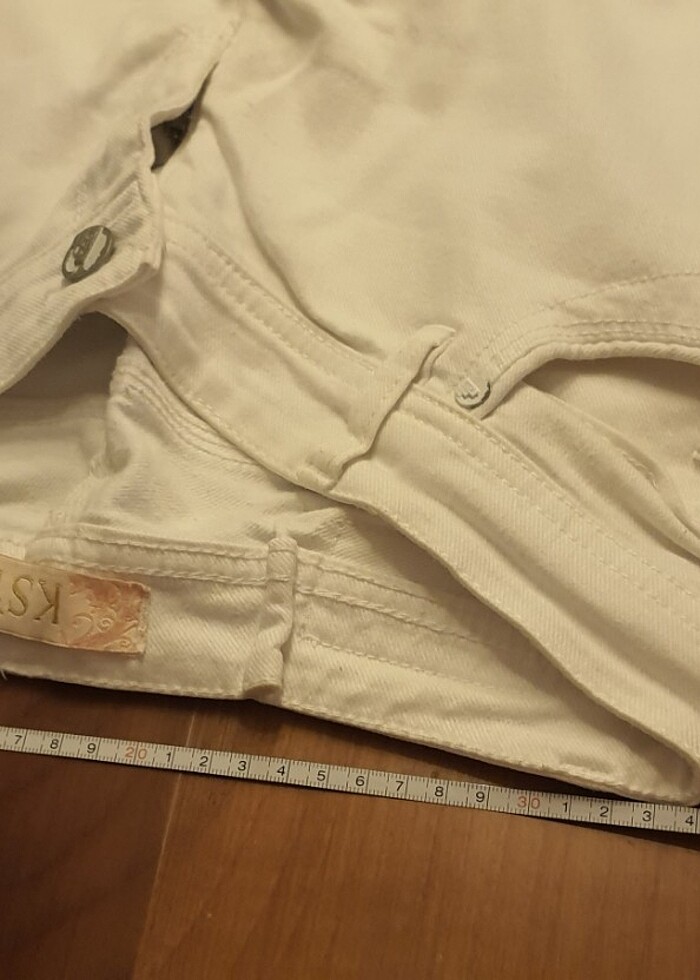 Beyaz Normal Bel Jean M - Görsel 4