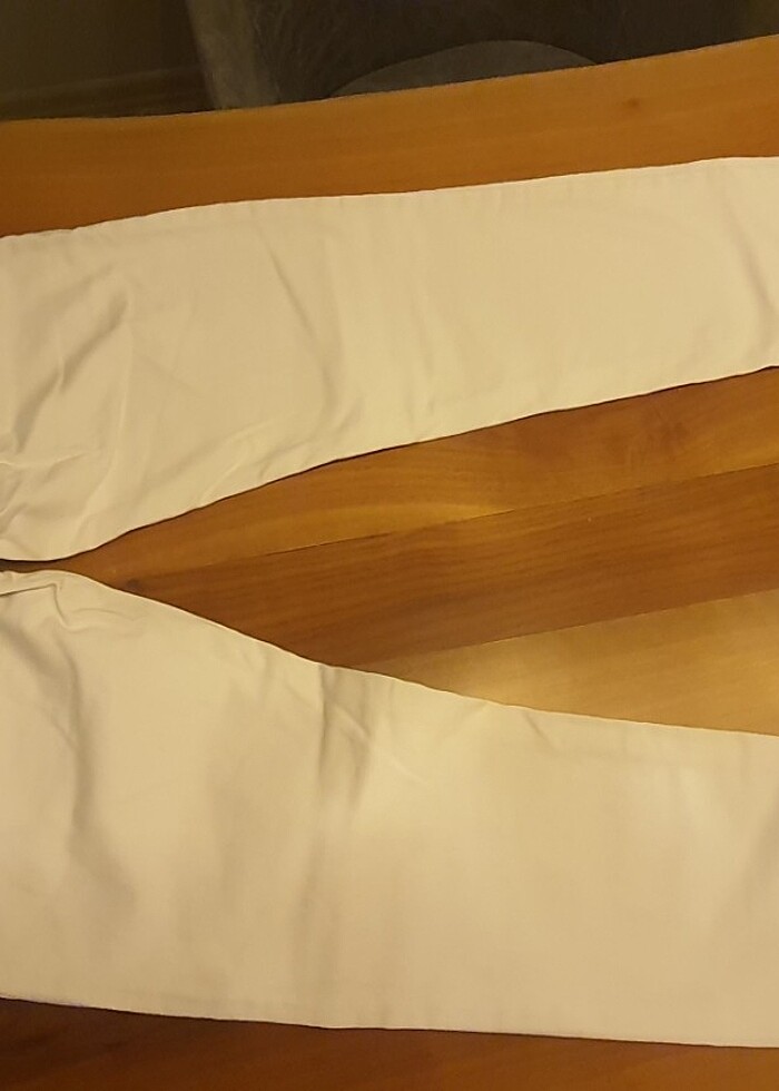 Beyaz Normal Bel Jean M - Görsel 5