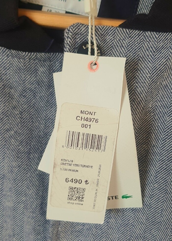 Unisex Orjinal Lacoste Ceket - Görsel 2