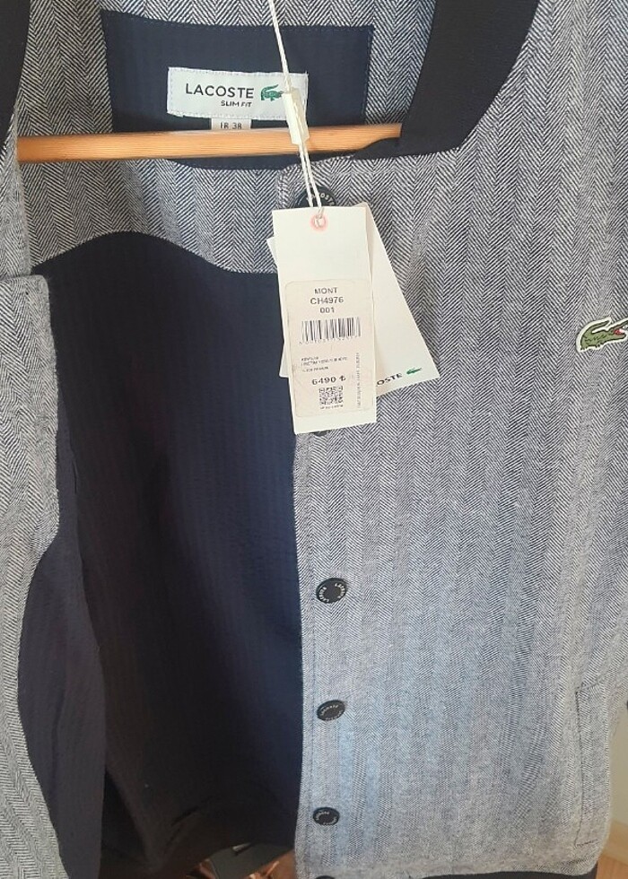 Unisex Orjinal Lacoste Ceket - Görsel 4