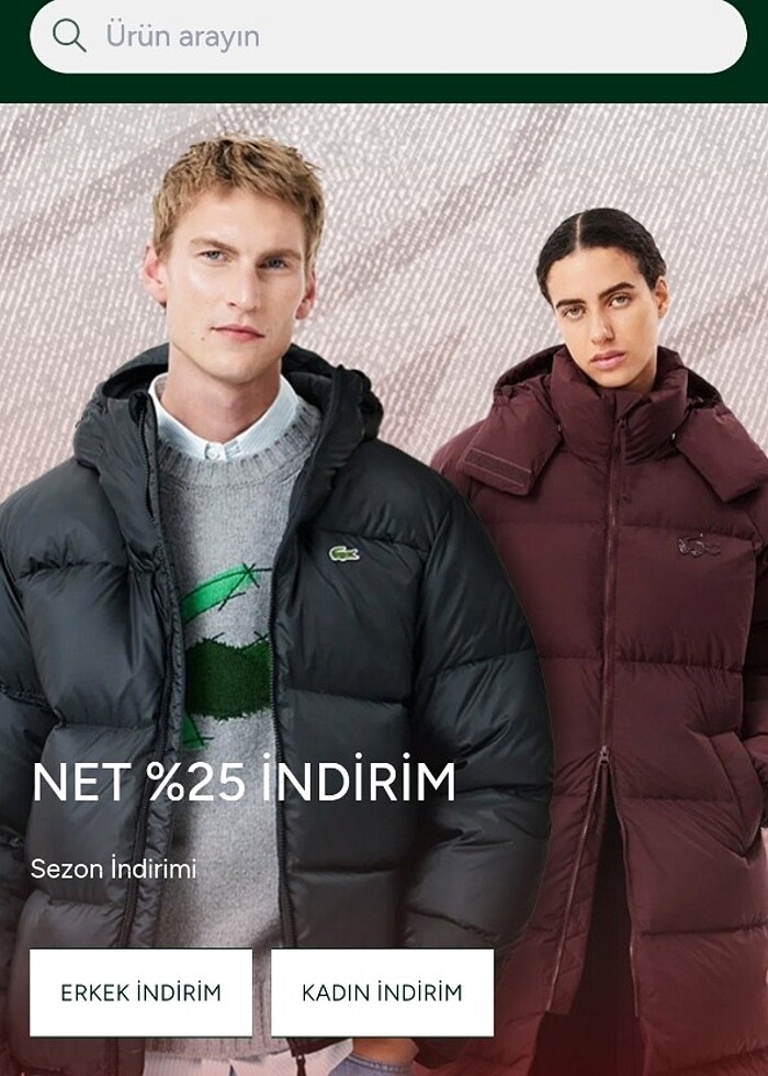 Unisex Orjinal Lacoste Ceket - Görsel 5