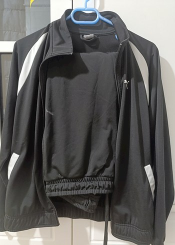 Puma Siyah fermuarlı Erkek Takım