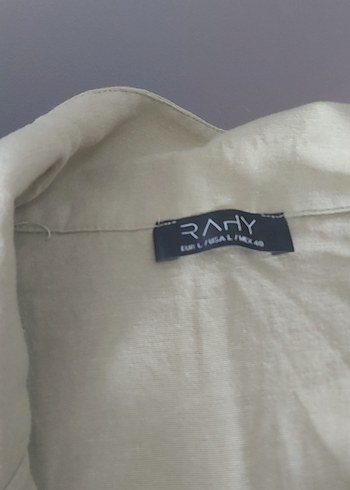 Bej Kolsuz Keten Gömlek ve pantolon - Görsel 2