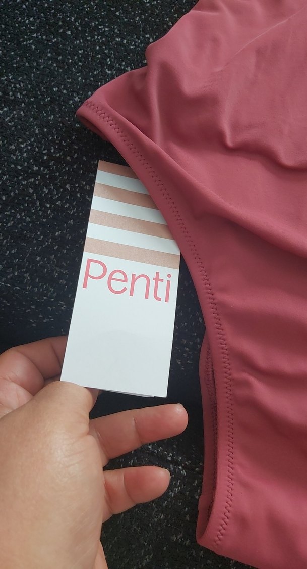 Pembe Mini Strappy Kadın Mayo - Görsel 2