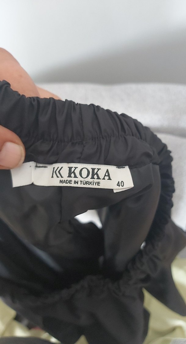 siyah Volanlı Midi Mini Etek - Görsel 3