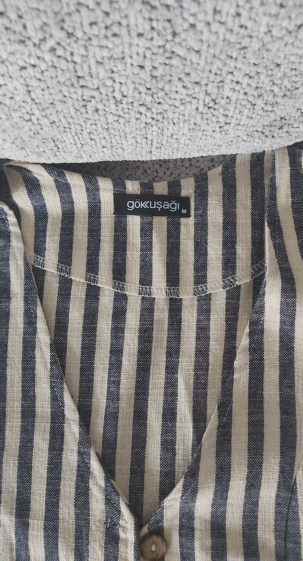 Düğmeli Keten Kadın Yelek - Görsel 2