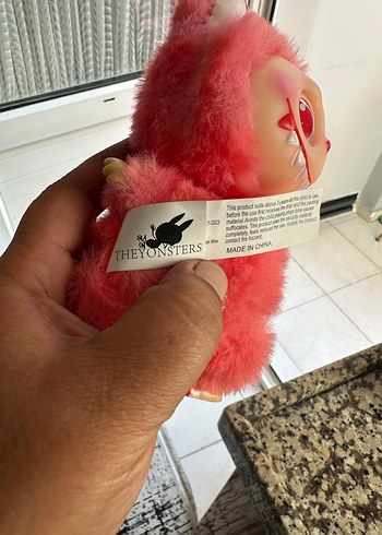 LISANSLI Pembe Peluş LABUBU Oyuncak Sevimli Canavar - Görsel 4