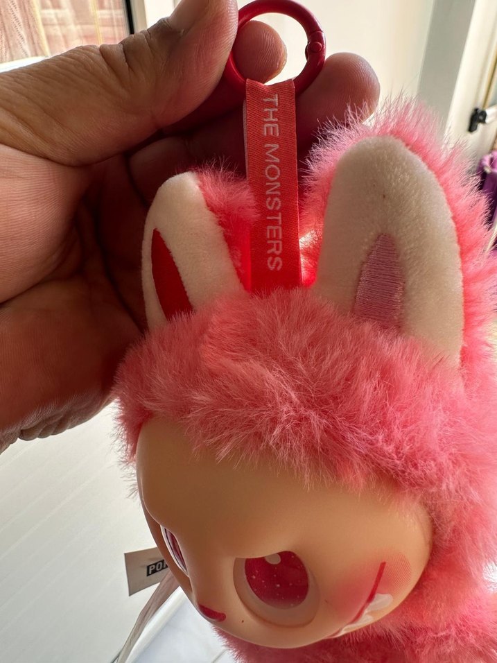 LISANSLI Pembe Peluş  LABUBU Oyuncak Sevimli Canavar - Görsel 3