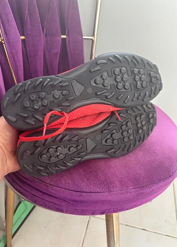 Kırmızı MDS Erkek Futbol Ayakkabısı Velcro - Görsel 4