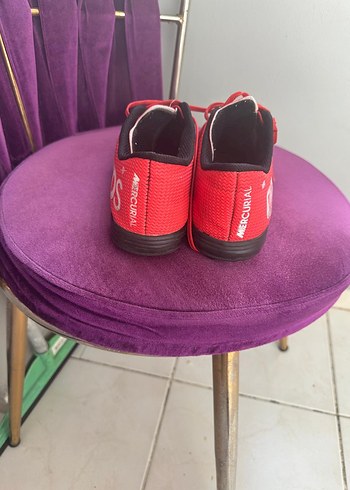 Kırmızı MDS Erkek Futbol Ayakkabısı Velcro - Görsel 3