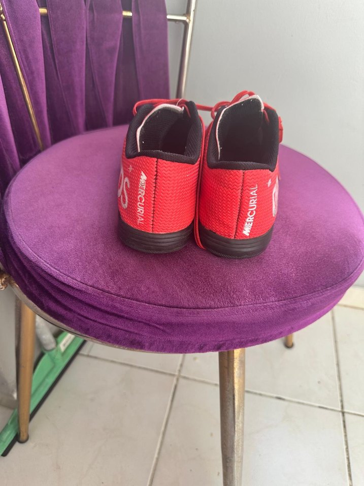 Kırmızı MDS Erkek Futbol Ayakkabısı Velcro - Görsel 3