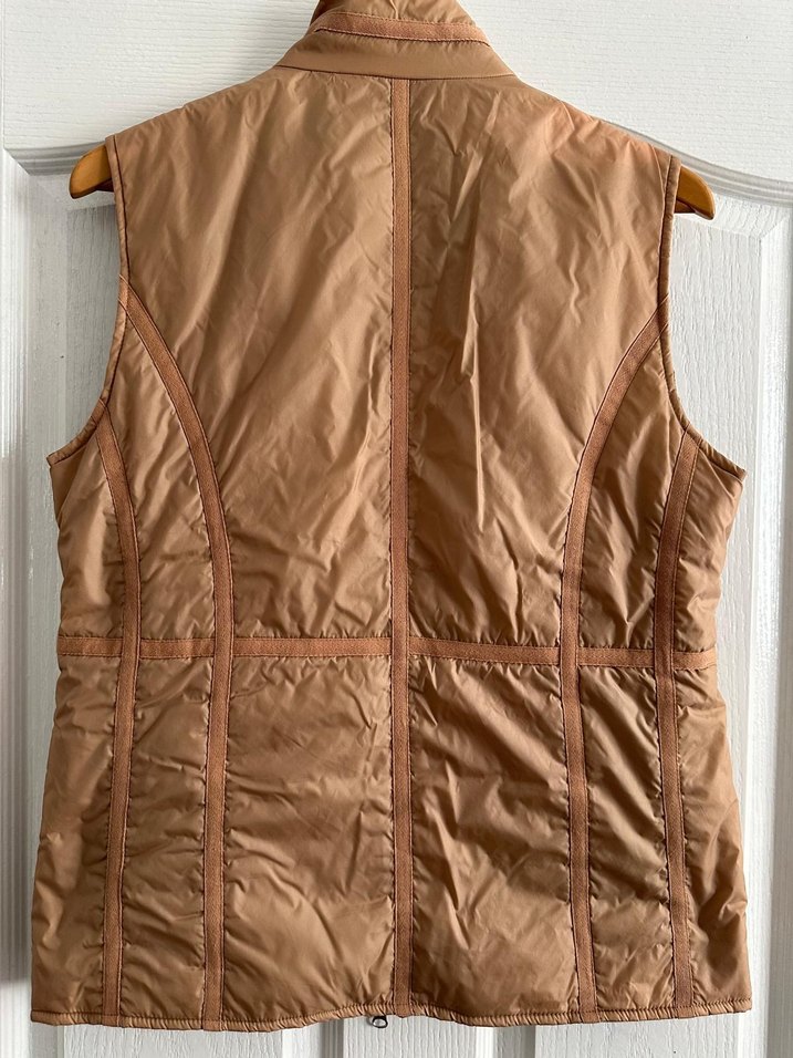 Bej Fermuarlı Kadın Spor Yelek - Görsel 2