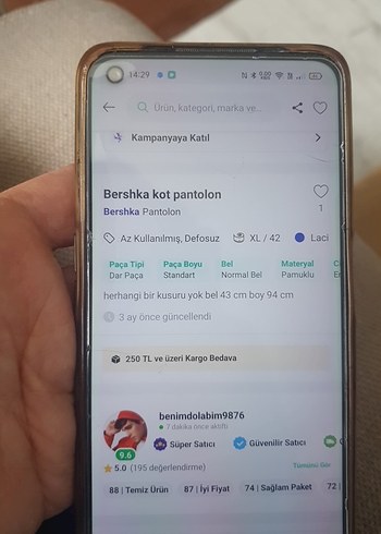 erkek Mavi Kemerli Normal Boy Jean - Görsel 7