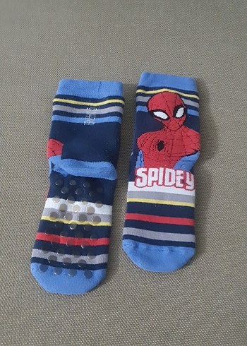 Renkli Baskılı Erkek Çorabı - Örümcek Adam - Görsel 3