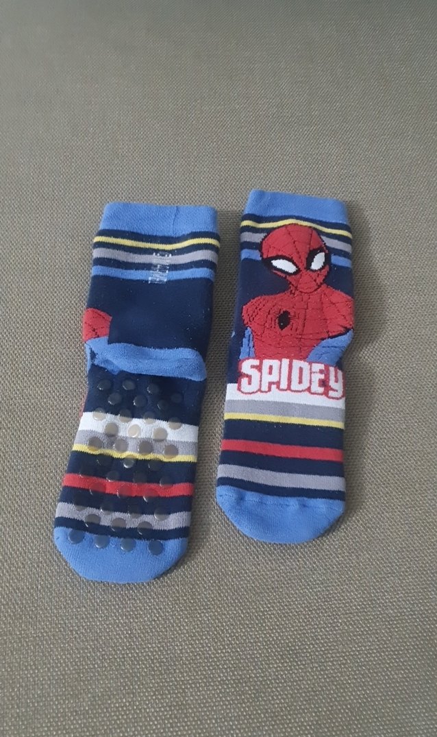 Renkli Baskılı Erkek Çorabı - Örümcek Adam - Görsel 3