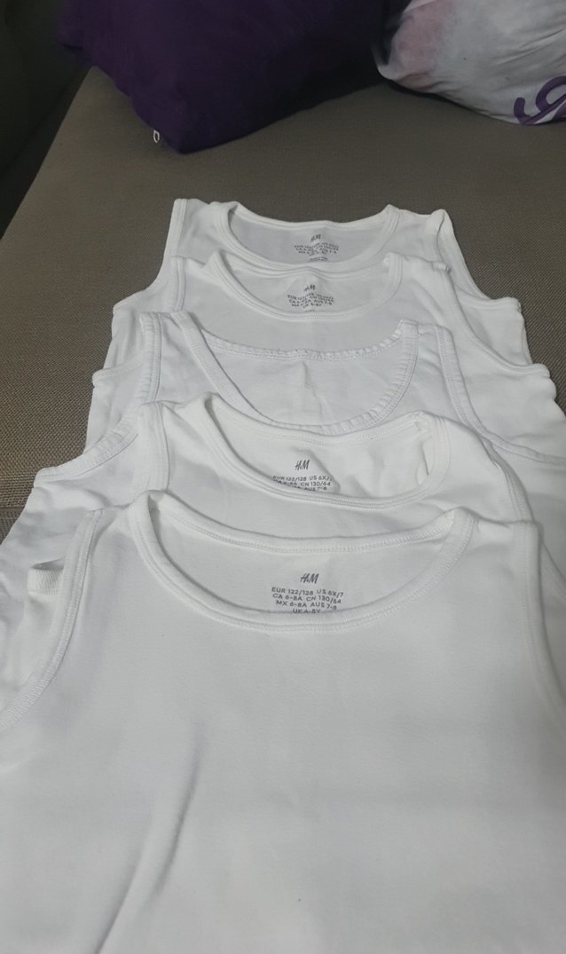 Beyaz Çocuk Atlet 5'li Paket - Görsel 3