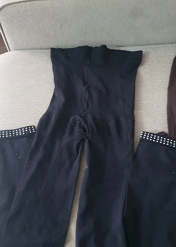 külotlu çorap Kahverengi ve Siyah - Görsel 4