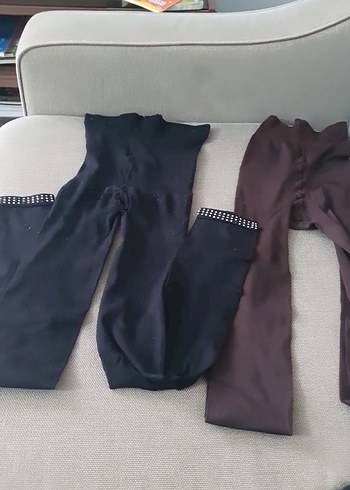 külotlu çorap Kahverengi ve Siyah - Görsel 2