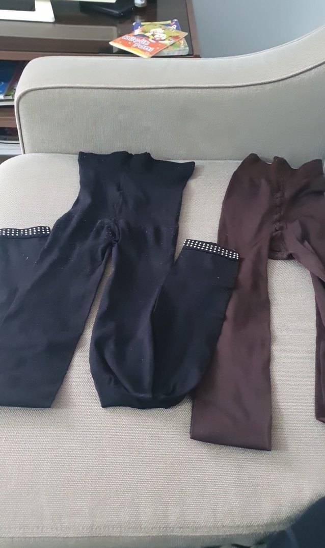 külotlu çorap Kahverengi ve Siyah - Görsel 2