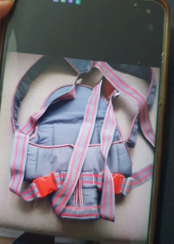 Gri Bebek Taşıyıcı Kanguru - Görsel 3