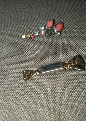 Renkli Boncuklu Metal Vintage Toka - Görsel 4