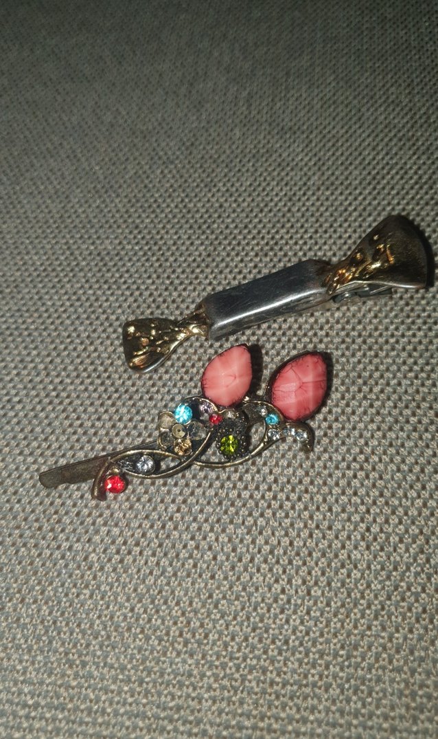 Renkli Boncuklu Metal Vintage Toka - Görsel 5