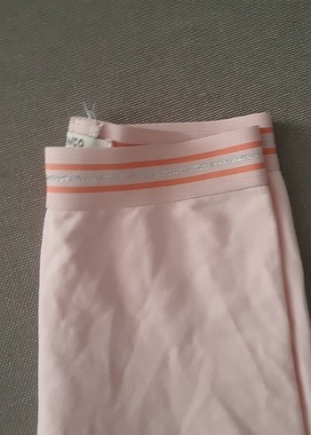 Kız Çocuk Pembe Elastik Bel Tayt - Görsel 9