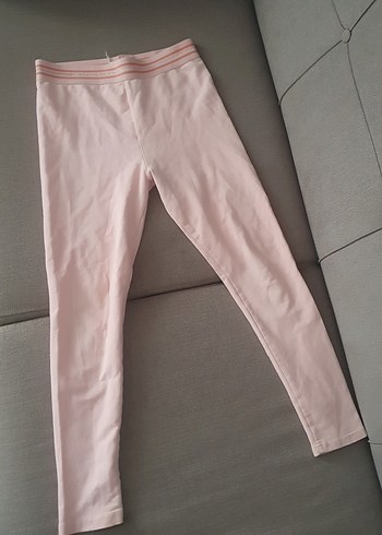 Kız Çocuk Pembe Elastik Bel Tayt - Görsel 3