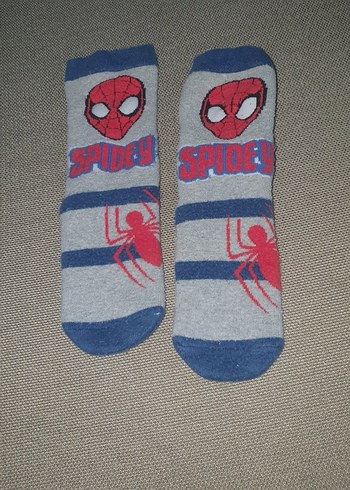 Gri Erkek Çocuk Kaydırmaz Ev çorabı - Görsel 4