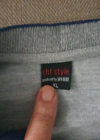 Gri Uzun Kollu Düğmeli Polo Tişört - Görsel 6