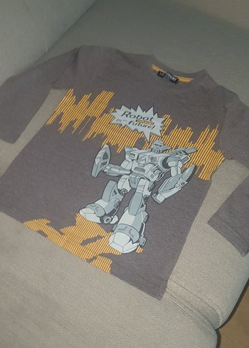 Gri Baskılı Erkek Sweatshirt - Görsel 4