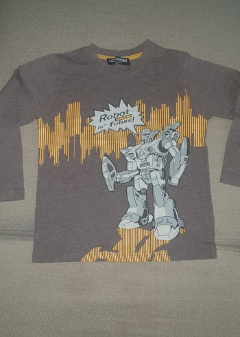 Gri Baskılı Erkek Sweatshirt - Görsel 2