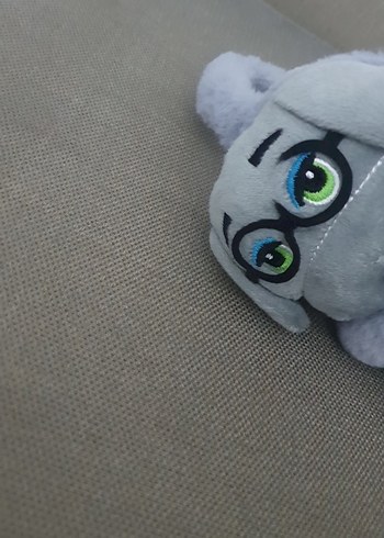 Gri Peluş Oyuncak Gözlü - Görsel 2