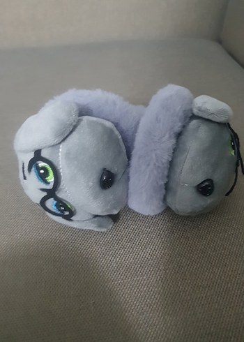 Gri Peluş Oyuncak Gözlü - Görsel 4