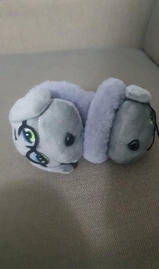 Gri Peluş Oyuncak Gözlü - Görsel 4