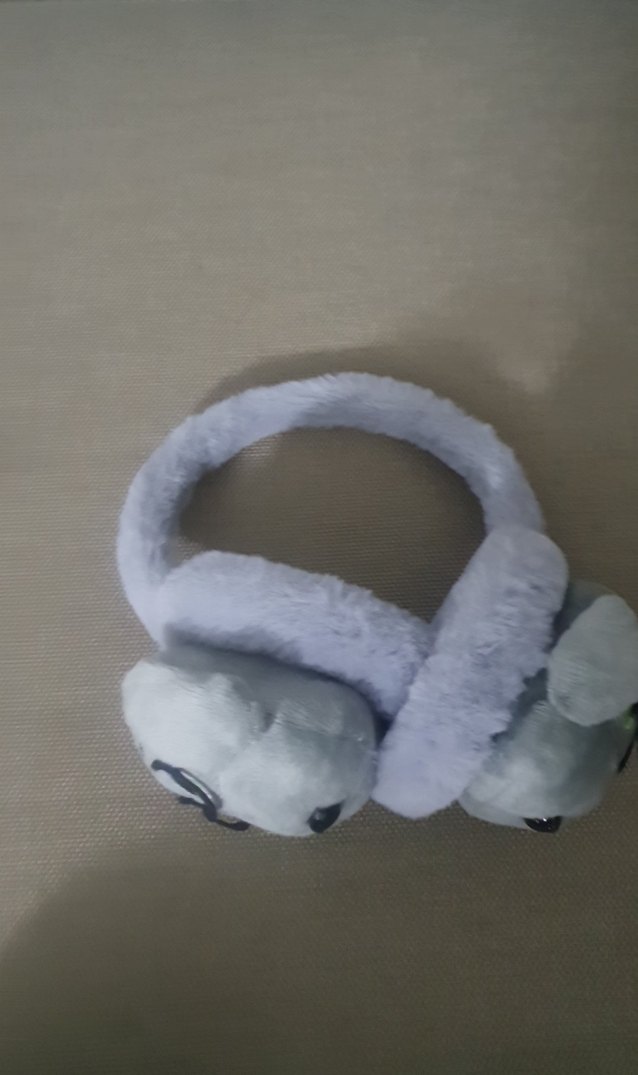 Gri Peluş Oyuncak Gözlü - Görsel 3