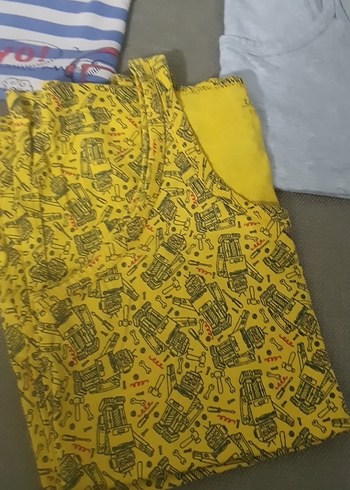 Çocuk atlet Üçlü Paket - Sarı ve Gri - Görsel 2